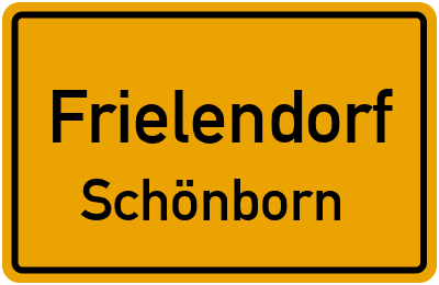Ortsschild Frielendorf Schönborn