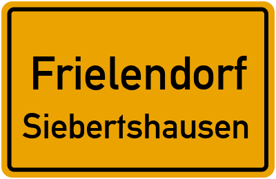 Ortsschild Frielendorf Siebertshausen