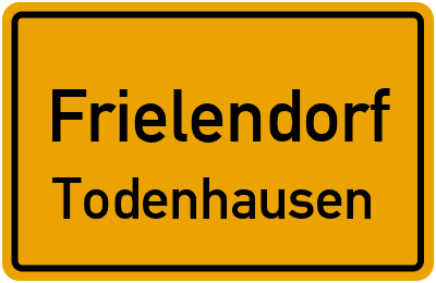 Ortsschild Frielendorf Todenhausen