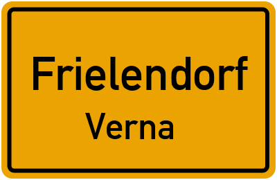 Ortsschild Frielendorf Verna
