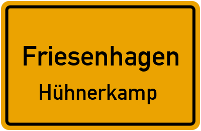 Straßenverzeichnis Friesenhagen Hühnerkamp