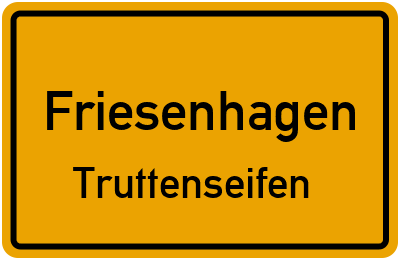 Straßenverzeichnis Friesenhagen Truttenseifen
