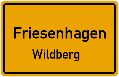 Straßenverzeichnis Friesenhagen Wildberg