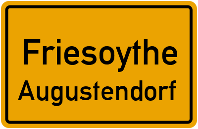 Ortsschild Friesoythe Augustendorf