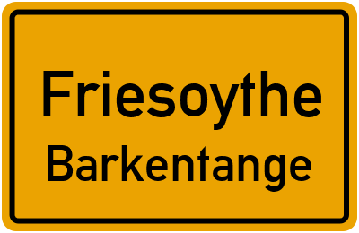 Straßenverzeichnis Friesoythe Barkentange
