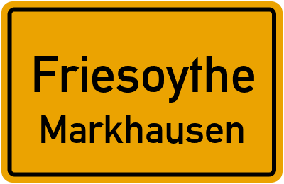 Ortsschild Friesoythe Markhausen