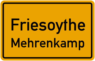 Straßenverzeichnis Friesoythe Mehrenkamp