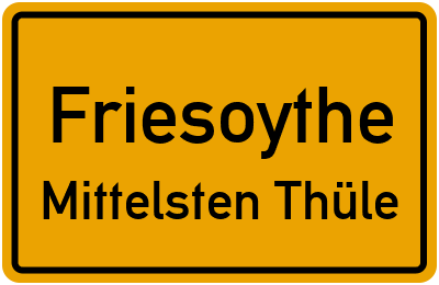 Straßenverzeichnis Friesoythe Mittelsten Thüle