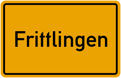 Ortsschild von Gemeinde Frittlingen in Baden-Württemberg