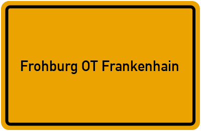 Branchenbuch Frohburg OT Frankenhain, Sachsen