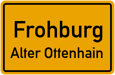 Straßenverzeichnis Frohburg Alter Ottenhain