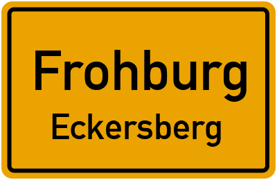 Ortsschild Frohburg Eckersberg