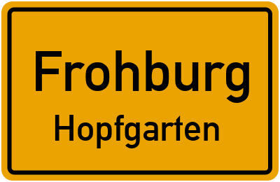 Ortsschild Frohburg Hopfgarten