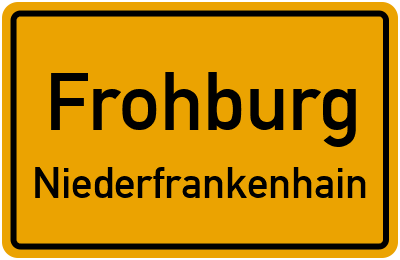 Straßenverzeichnis Frohburg Niederfrankenhain