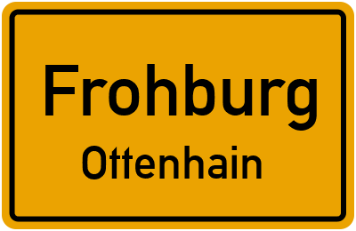 Ortsschild Frohburg Ottenhain