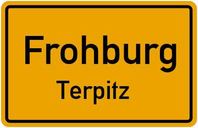 Ortsschild Frohburg Terpitz
