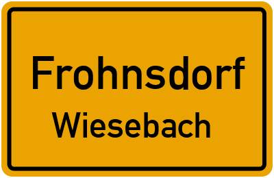 Straßenverzeichnis Frohnsdorf Wiesebach