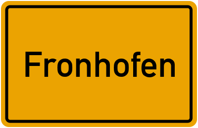 onlinestreet Branchenbuch für Fronhofen