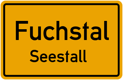 Ortsschild Fuchstal Seestall