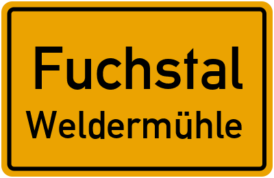 Straßenverzeichnis Fuchstal Weldermühle