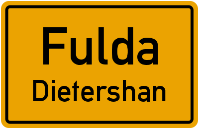 Straßenverzeichnis Fulda Dietershan