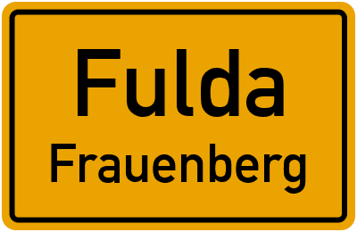 Straßenverzeichnis Fulda Frauenberg