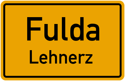 Straßenverzeichnis Fulda Lehnerz