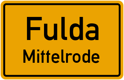 Straßenverzeichnis Fulda Mittelrode
