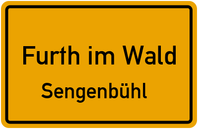 Straßenverzeichnis Furth im Wald Sengenbühl