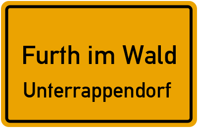 Straßenverzeichnis Furth im Wald Unterrappendorf