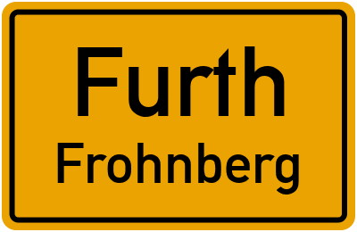 Ortsschild Furth Frohnberg