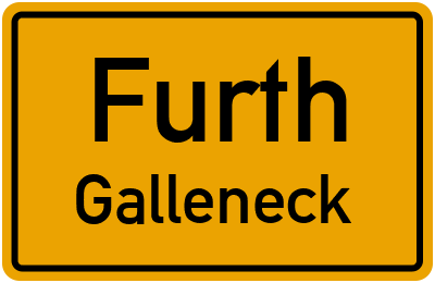 Ortsschild Furth Galleneck