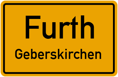 Ortsschild Furth Geberskirchen