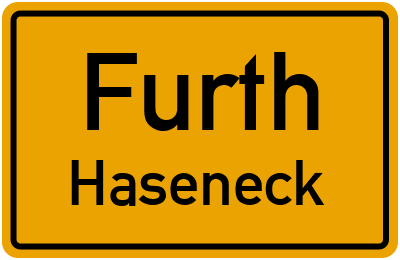 Ortsschild Furth Haseneck