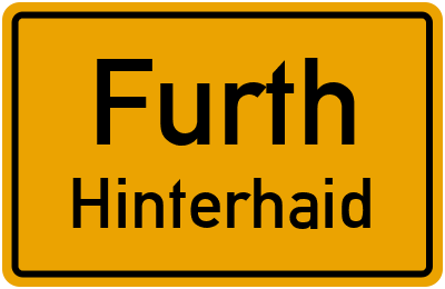 Straßenverzeichnis Furth Hinterhaid
