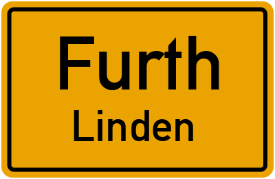 Ortsschild Furth Linden