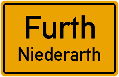 Ortsschild Furth Niederarth