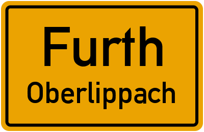 Ortsschild Furth Oberlippach