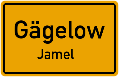 Straßenverzeichnis Gägelow Jamel