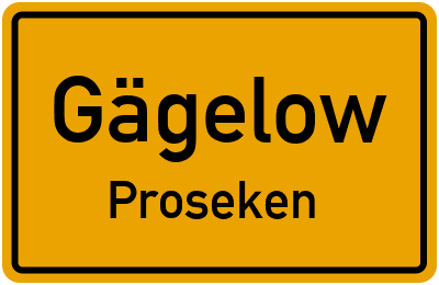 Straßenverzeichnis Gägelow Proseken