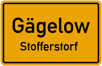 Straßenverzeichnis Gägelow Stofferstorf