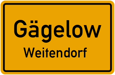 Straßenverzeichnis Gägelow Weitendorf