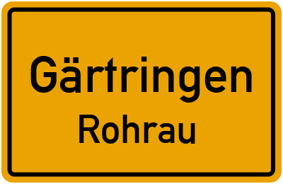 Straßenverzeichnis Gärtringen Rohrau