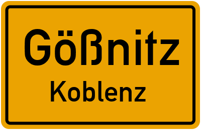 Straßenverzeichnis Gößnitz Koblenz