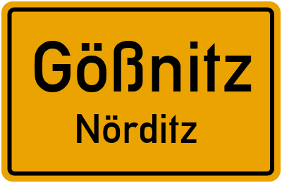 Straßenverzeichnis Gößnitz Nörditz