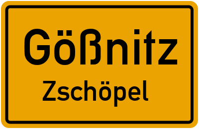 Straßenverzeichnis Gößnitz Zschöpel