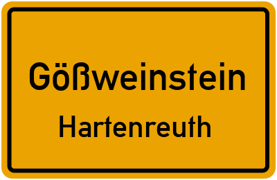 Straßenverzeichnis Gößweinstein Hartenreuth