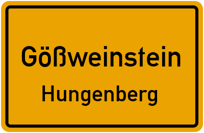 Straßenverzeichnis Gößweinstein Hungenberg