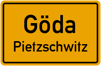 Straßenverzeichnis Göda Pietzschwitz