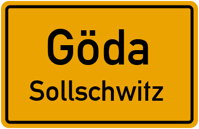 Straßenverzeichnis Göda Sollschwitz